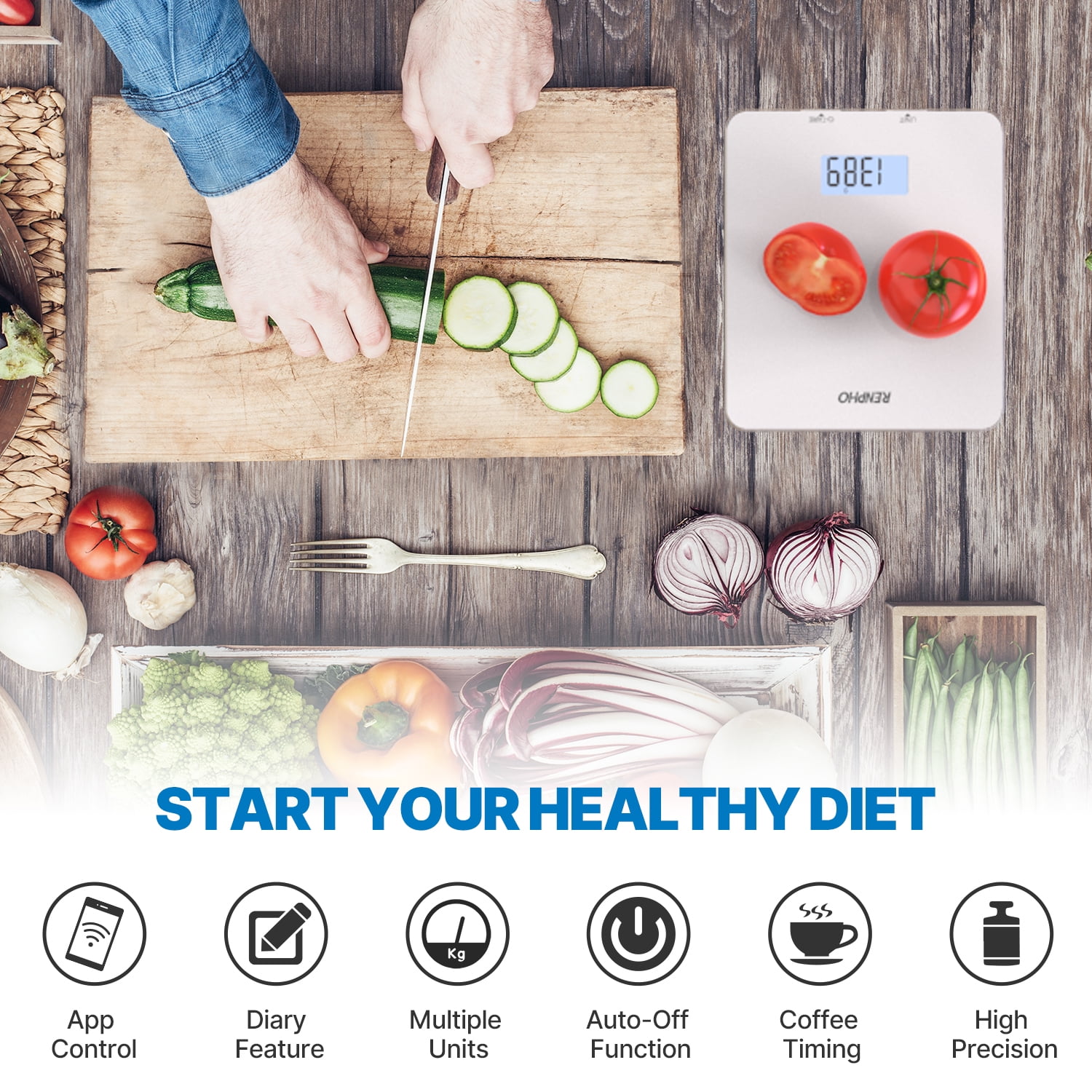 Renpho Digital food scale with APP Control from your phone - extra 10% off  with coupon. 