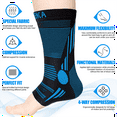 thumbnail image 3 of Neenca 2-Pack Ankle Brace Support for Men & Women,Plantar Fasciitis Socks with Arch Support Compression Ankle Support Foot Sleeve,Ligament Damage, Achilles Tendonitis, Sprained Ankle, 3 of 8
