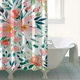 thumbnail image 5 of Waterproof Pioneer Shower Curtain 84x72 Inch Polyester Unique Colorful Floral Shower Curtain for Bathroom Hotel Home Decor with 12 Plastic Hooks, 5 of 5