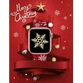 thumbnail image 4 of Wearlizer Christmas Snowflake Engraved Silicone Band Compatible with Apple Watch Band for Women 40mm 38mm 41mm 42mm 44mm 45mm 49mm, Soft Two-Tone Sport Strap for iWatch Series 9 8 7 6 5 4 3 SE Ultra, 4 of 6