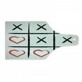 thumbnail image 1 of Xo Cutting Board, Simplistic Love Game and Happy Valentines Humor Hobby Design, Decorative Tempered Glass Cutting and Serving Board, Wine Bottle Shape, Vermilion Pale Grey, by Ambesonne, 1 of 1