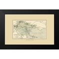 thumbnail image 2 of Swiss Guide 18x13 Black Modern Framed Museum Art Print Titled - Zurich Switzerland Route Plan - Swiss Guide 1917, 2 of 5