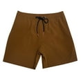 thumbnail image 1 of Pantalones de playa de nylon elástico en 4 direcciones para hombre - Pantalones cortos de baño holgados de talla grande con bolsillos - Cintura elástica transpirable para resorts costeros, 1 of 7