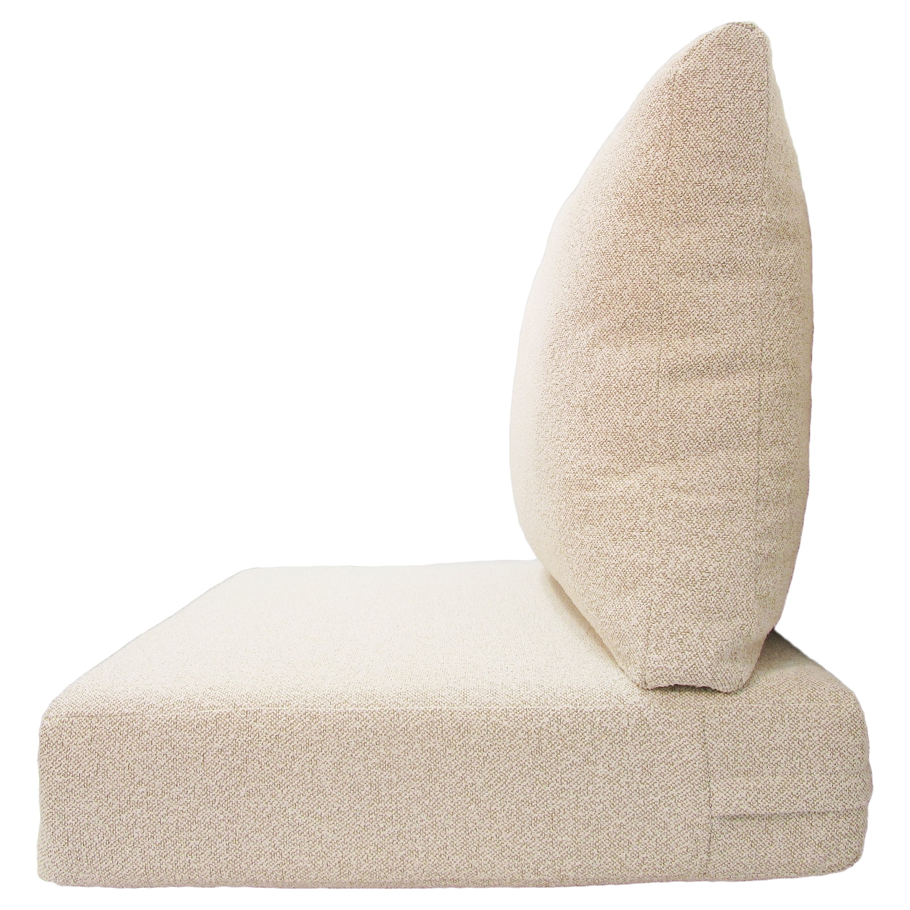 Better Homes & Gardens 24"x 24" Outdoor Deep Seat Cushion, 2-Piece, Cream Boucle