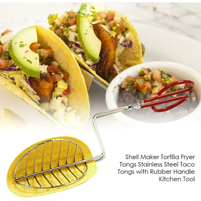 VIVEFOX Taco Maker Press Fried Taco Shells Mold,13.8*4.7*3.5 Inches taco  shell mold for frying