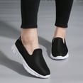 thumbnail image 6 of Eloshman Womens Shoes Casual Slip On Comfortable Loafers Walking Running Sneakers Black 4.5, 6 of 7