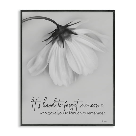 Stupell Industries So Much To Remember Botanical & Floral Painting Black Framed Art Print Wall Art, 11 x 14
