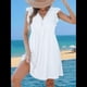 thumbnail image 4 of Vestido Tipo Cárdigan de Corta con Cuello en V y Ribete de Encaje, , Talla M, 4 of 8
