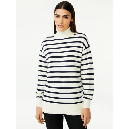 Free Assembly Women's Turtleneck Tunic Sweater