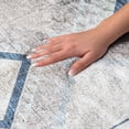 thumbnail image 3 of Addison Rugs Dream Shag Premium Machine Washable Transitional Aztec Blue Rectangle Rug, 5' x 7'6", 3 of 8