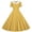 Yellow-01, variant on Mitankcoo Girls Plaid Dresses Double Button Short Sleeve A-Line Dress for Daily Casual Summer 5-14Y