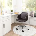 thumbnail image 2 of ZUO Chaise de Bureau Design Marron, 2 of 10