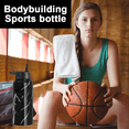 thumbnail image 4 of Botella de agua deportiva: a prueba de fugas, de acero inoxidable con aislamiento al vacío, doble pared, taza térmica, cantimplora de metal, 4 of 5