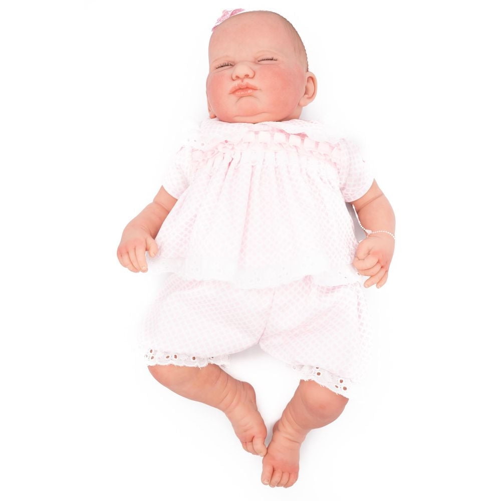 Berenguer Nonis in Pastel Stripes 15 " Doll open/close eyes Made in Spain 30022 