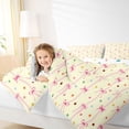 thumbnail image 3 of Erosebridal Fashion Ribbon Kids Bedding Comforter Set 7pcs, Princess Style Queen Bedding Sets, 3 of 7