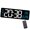 Black shell White an, variant on Digital Wall Alarm Clock with Large LED Screen Temperature Display and Night Light Remote Control for Bedroom Decors