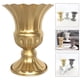 thumbnail image 4 of Florero de hierro Zulema Florero decorativo de patio dorado, 4 of 8