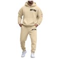 thumbnail image 5 of Drie Cute Sweat Sets for Women Sweats Sets for Women Comfy Hoodie Sweatsuit Sets Fall Fashion Clothes Beige,M, 5 of 6