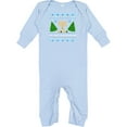 thumbnail image 2 of Inktastic My 1st Chrismukkah Sweater Style with Menorah and Trees Baby Romper Coveralls, 2 of 4