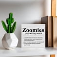 thumbnail image 6 of Zomyto 7x7 In Dog Lover Gift Zoomies Definition Wooden Box Sign Dog Theme Desk Decor, 6 of 7