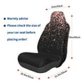 thumbnail image 3 of Daiia Rose Gold Glitter1 Printed Car Seat Cover - Waterproof & Sweatproof - Universal Fit, Machine Washable, Non-Slip - Seat Protector for Car, Truck, SUV, Van (1 Pack), 3 of 5