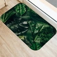 thumbnail image 4 of Green Leaves Bathroom Carpet Flowers Floor Non-Slip Bath Mats Toilet Rugs Doormat For Shower Tapis Salle De Bain, 4 of 6
