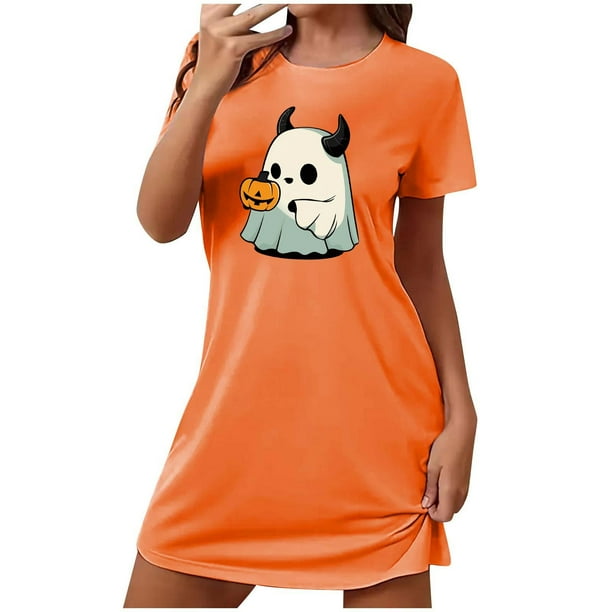 Camisón corto de talla grande para mujer, camisón de manga corta con estampado de pecho a la moda, camisón para mujer
