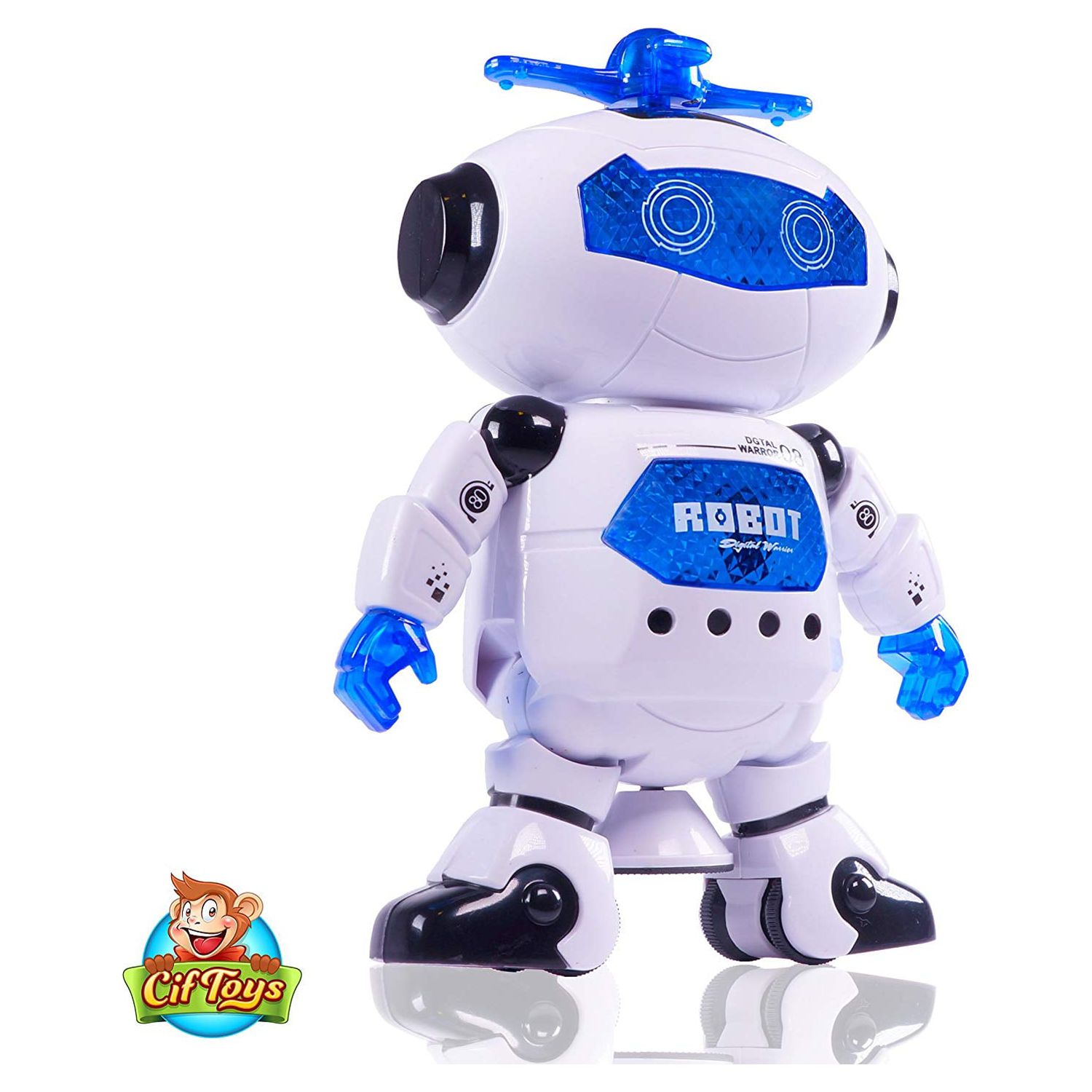 CifToys Electronic Walking Dancing Robot Toy, Toddler Toys for 1 2 3 Year Old Boy Toys Gifts - image 4 of 4