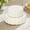 Ivory White, variant on 72PCS Pearl White Disposable Plastic Plates with Gold Rim, Heavy Duty Party Plates, 36 Dinner & 36 Dessert Plates for Weddings & Events