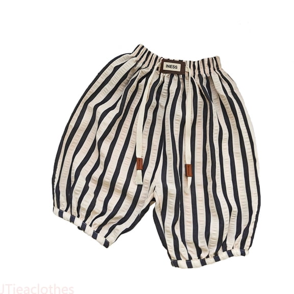 JTieaclothes Kids Baby Girl Minimalist Striped Pants Daily Elastic Waist Pants,Boys Pants Sizes 2-3 Years