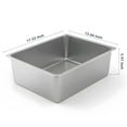 thumbnail image 2 of Caja de arena para gatos Kirecoo de acero inoxidable con lados altos, tamaño grande, 2 of 7