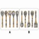 thumbnail image 3 of Halloween Bamboo Cooking Utensils, 5-Piece Eco-Friendly Spatula Set with Festive Design for Kitchen Use, 3 of 5