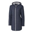 thumbnail image 2 of Women's Cutter & Buck Navy Seattle Seahawks Americana Rainier PrimaLoft- Eco Insulated Full-Zip Hooded Long Coat, 2 of 3