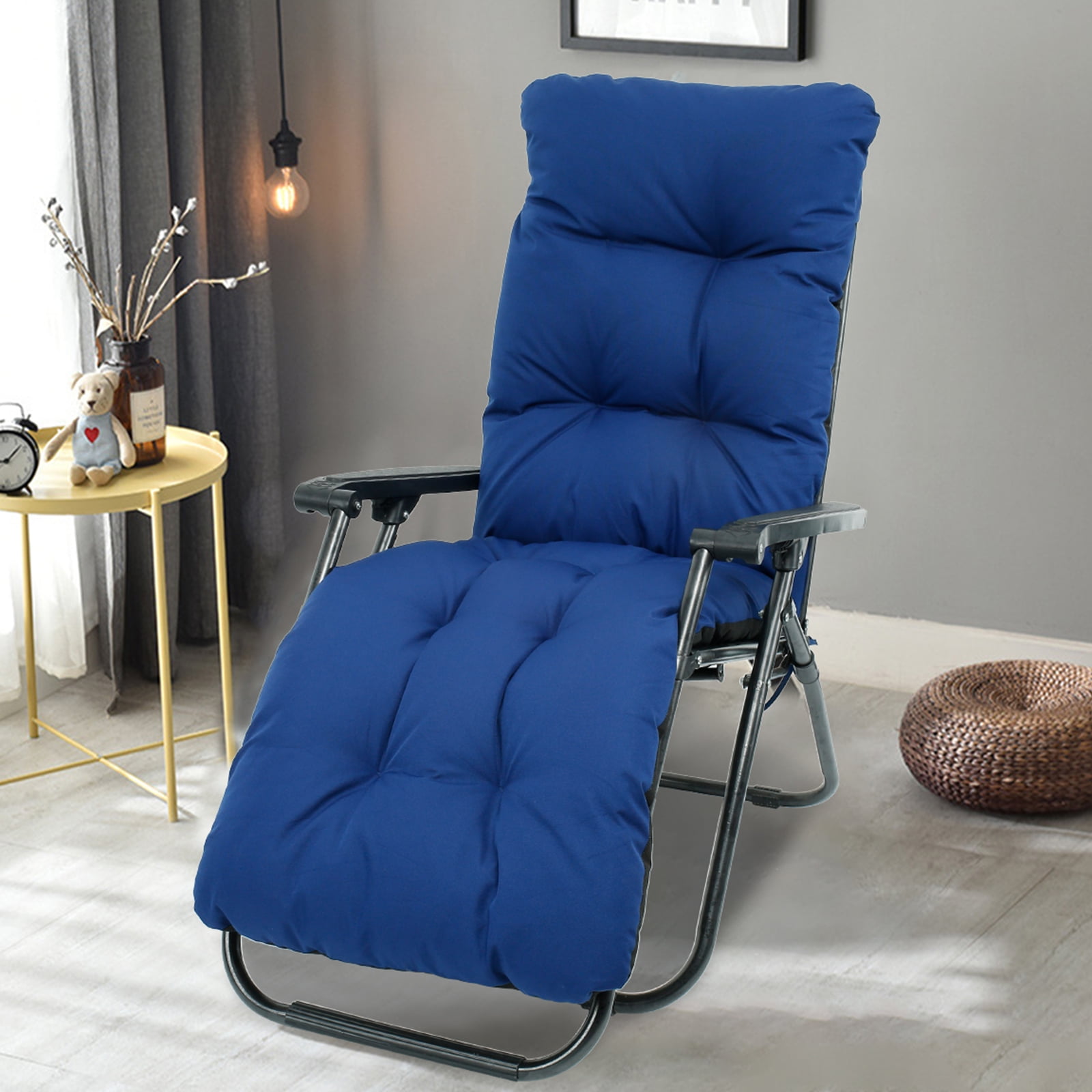 Sun Lounger Cushion Pads Soft and Comfy Garden Recliner Chair Cushions