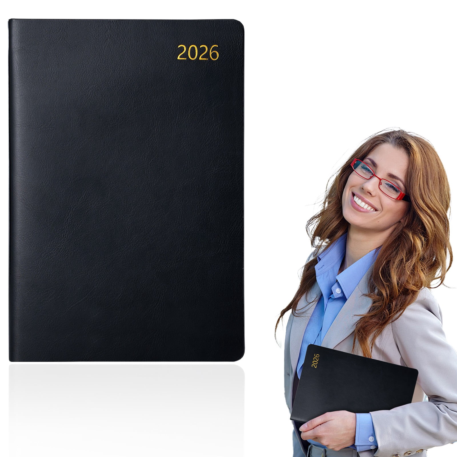 Gnwei 2026 Planner, Weekly and Monthly Calendar Agenda Book, Jan 2026 - Dec 2026, Hardcover Planning Academic Planner for Office School Supplies and Desk Accessories (7.8'' x 10.7'')
