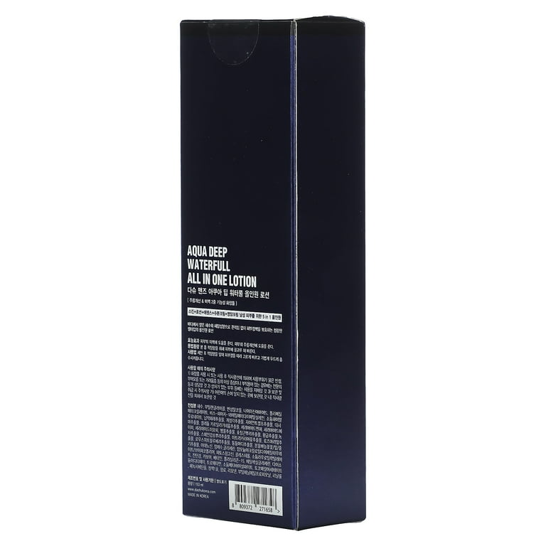 Dashu Mens, Aqua Deep Waterfull All In One Lotion, 5.17 fl