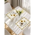 thumbnail image 5 of Sunflowers Placemats Set of 4, Modern Bee You Are My Sunshine Beige Placemats for Dining Table, Place Mats for Kitchen Tabletop, Waterproof Wipeable Dining Table Mats Set, 5 of 9