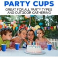 thumbnail image 2 of PAMI Blue Party Cups Disposable Plastic Cups Party Supplies in Resealable Bag, 16 oz 30-Pack, 2 of 7