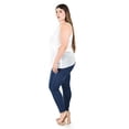 thumbnail image 2 of Blusa de chifon con escarolas Roman Fashion /Tallas Extras, 203 (Blanco) blanco 42, 2 of 6