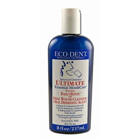 Eco-Dent Ultimate Daily Mouth Rinse, Cool Cinnamon 8 oz