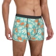 thumbnail image 5 of Men's Boxer Briefs, Cute Sloth on Floral Tree Soft Comfy Mens Underwear Boxer Briefs Breathable With Widen Waist, 5 of 7