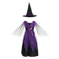 thumbnail image 2 of Kids Girls Halloween Dresses with Hat Fancy Dress Up Party Festival Party Wear Sets, 2 of 3