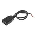 thumbnail image 2 of Techinal USB 2.0 Type A Female Jack 4-Wire Data Charge Power Pigtail Cable Connector DIY, 2 of 7