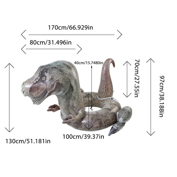 Flotador de piscina de dinosaurio para niños,Anillos de natación para niños - Flotadores de piscina con anillo de natación de dinosaurio de dibujos animados | PVC grueso, doble asa, fácil inflado y Flotador de piscina de dinosaurio para niños,Anillos de natación para niños - Flotadores de piscina con anillo de natación de dinosaurio de dibujos animados | PVC grueso, doble asa, fácil inflado y