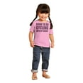 thumbnail image 4 of Born To Go Cycling With My Daddy Toddler Boy Girl T Shirt Infant Toddler Brisco Brands 24M, 4 of 6