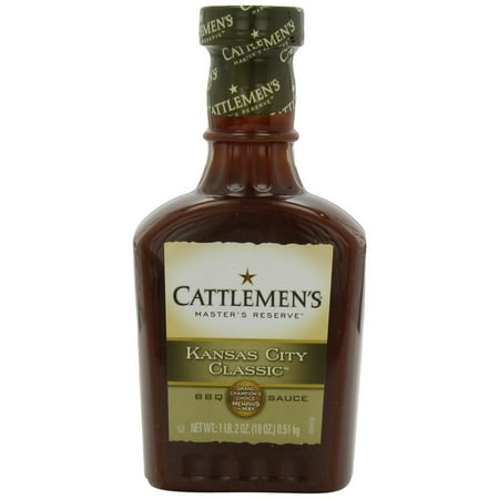 12 PACKS : Cattlemen's Award Winning Kansas City Classic Barbecue Sauce, 18-Ounce Plastic