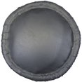 thumbnail image 2 of Natural Geo Moray Accent Stool - Faux Leather Black, 2 of 5