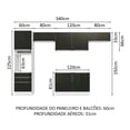 thumbnail image 3 of Cocina Integral Completa Modular Madesa Lux 340cm BN 01, 3 of 5