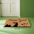 thumbnail image 4 of CoreLiving Spring Welcome Mat Outdoor Easter Bunny Doormat Non Slip Front Door Rug for Porch Entryway Floor Decor Rabbit Design Indoor Outdoor Layered Mat, 4 of 8