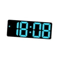 thumbnail image 2 of Reloj de pared digital con atenuador LED, despertador de escritorio para festivales, dormitorios y salones, color azul, 2 of 9